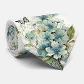 Blauer Schmetterling Krawatte (Gerollt)