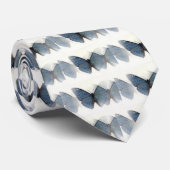 Blauer Schmetterling Krawatte (Gerollt)