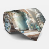 Blauer Schmetterling Krawatte (Gerollt)