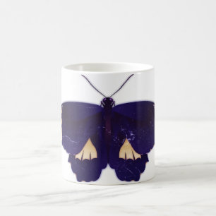 Blauer Schmetterling Kunst 2 Kaffeetasse