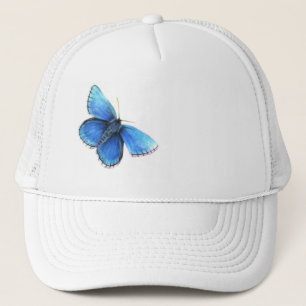 Blauer Schmetterling-Kunsthut Truckerkappe