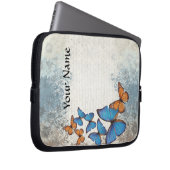 Blauer Schmetterling Laptopschutzhülle (Vorne Rechts)