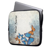 Blauer Schmetterling Laptopschutzhülle (Vorderseite Links)
