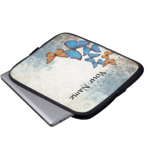 Blauer Schmetterling Laptopschutzhülle
