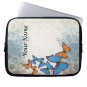 Blauer Schmetterling Laptopschutzhülle (Vorderseite)