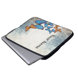 Blauer Schmetterling Laptopschutzhülle