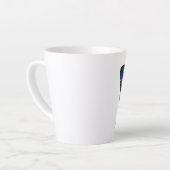 Blauer-Schmetterling-Latte-Mug Milchtasse (Linke Ecke)