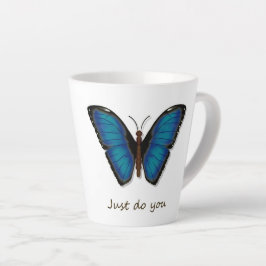 Blauer-Schmetterling-Latte-Mug Milchtasse