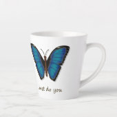Blauer-Schmetterling-Latte-Mug Milchtasse (Rechts)
