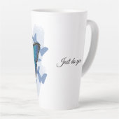 Blauer Schmetterling - Latte Tasse (Rechte Ecke)