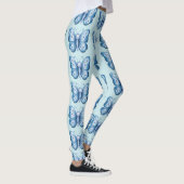 Blauer Schmetterling Leggings (Rechts)