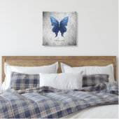 Blauer Schmetterling Leinwanddruck (Insitu (Schlafzimmer))
