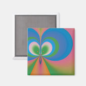 Blauer Schmetterling Magnet (Vorderseite/Rückseite)