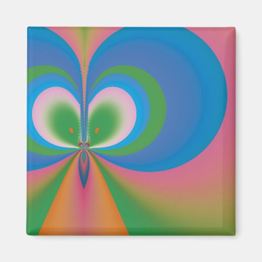 Blauer Schmetterling Magnet (Vorne)