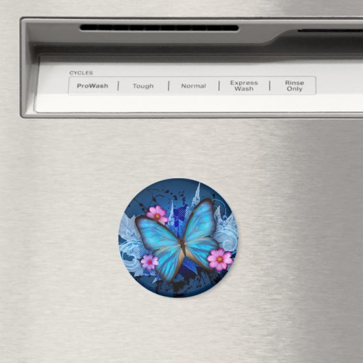 Blauer Schmetterling Magnet (In Situ (Geschirrspüler))