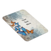 Blauer Schmetterling Magnet (Rechte Seite)