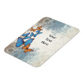 Blauer Schmetterling Magnet (Linke Seite)