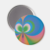 Blauer Schmetterling Magnet (Vorderseite/Rückseite)