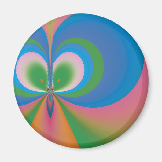 Blauer Schmetterling Magnet (Vorne)