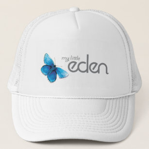 Blauer Schmetterling mein kleiner Eden-Hut Truckerkappe