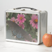 blauer Schmetterling Metall Brotdose (Beispiel)