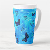 Blauer Schmetterling Milchtasse (Rechte Ecke)