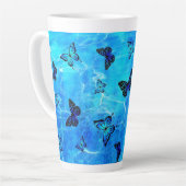 Blauer Schmetterling Milchtasse (Linke Ecke)