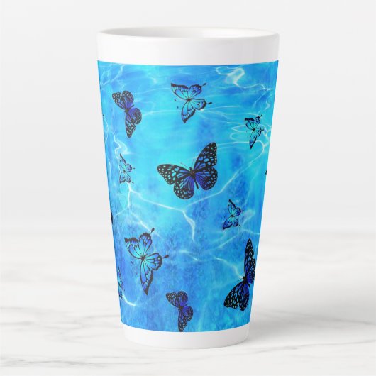Blauer Schmetterling Milchtasse (Vorderseite)