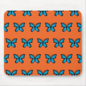 Blauer Schmetterling Mousepad (Vorne)
