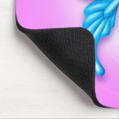 Blauer Schmetterling Mousepad (Ecke)