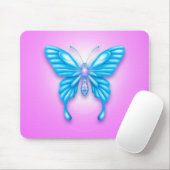 Blauer Schmetterling Mousepad (Mit Mouse)