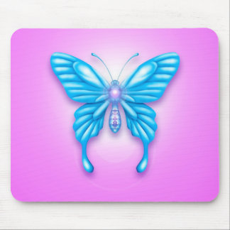 Blauer Schmetterling Mousepad