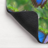 Blauer Schmetterling Mousepad (Ecke)