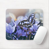 Blauer Schmetterling Mousepad (Mit Mouse)