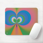 Blauer Schmetterling Mousepad (Mit Mouse)