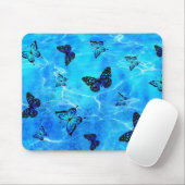 Blauer Schmetterling Mousepad (Mit Mouse)