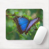 Blauer Schmetterling Mousepad (Mit Mouse)