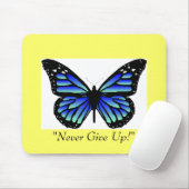 blauer Schmetterling, Mousepad (Mit Mouse)