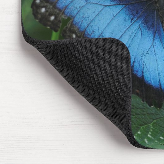 Blauer Schmetterling Mousepad (Ecke)