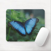 Blauer Schmetterling Mousepad (Mit Mouse)