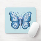 Blauer Schmetterling Mousepad (Mit Mouse)