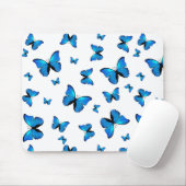 Blauer Schmetterling Mousepad (Mit Mouse)