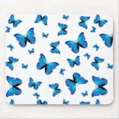 Blauer Schmetterling Mousepad (Vorne)
