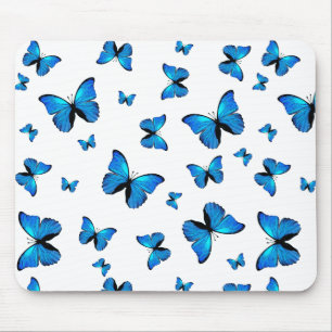Blauer Schmetterling Mousepad