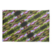 Blauer Schmetterling Nahes Naturmuster Kissenbezug (Rückseite)