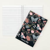 Blauer Schmetterling | Niedliches Journal Notizblock (Innen)