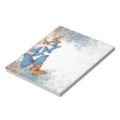 Blauer Schmetterling Notizblock (Rotiert)