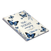 Blauer Schmetterling Notizblock (Rechte Seite)