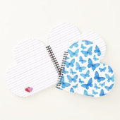 Blauer Schmetterling Notizblock (Innenseite)