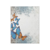 Blauer Schmetterling Notizblock (Rotiert)